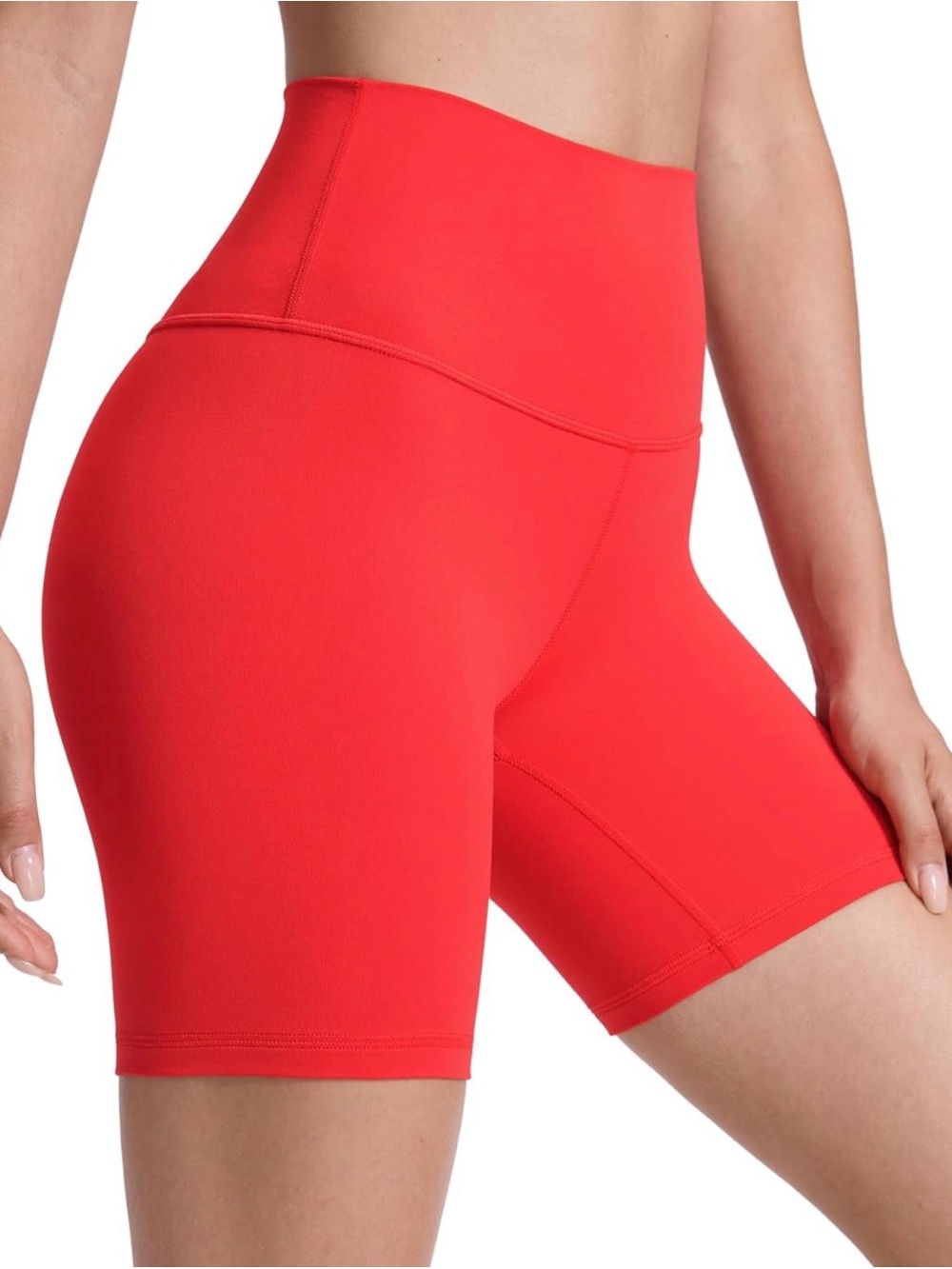 lululemon athletica High-Waist Red Workout Bike Shorts
